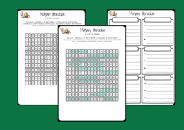 MOTYWY LITERACKIE - wykreślanka - karta pracy - powtórka - egzamin - lektury z kl.7-8 + odpowiedzi