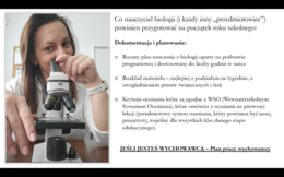Dokumentacja na start roku szkolnego (biologia)