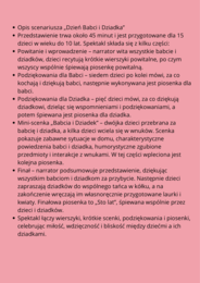 Dzień babci i Dziadka scenariusz
