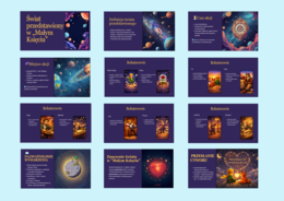 🌹"MAŁY KSIĄŻĘ" – prezentacja multimedialna 🪐 - Świat przedstawiony - 13 slajdów - egzamin