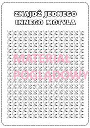 Ćwiczenia na koncentrację. Znajdź dwie.... Dzień Kropki