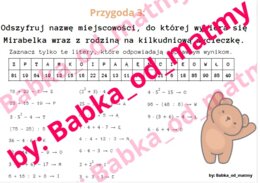 Matmo - Poszukiwacze przygód klasa 4 (działania pamięciowe)