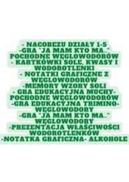 Zestaw chemia klasa 8 - pomoce dydaktyczne