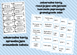 Reading and speaking cards