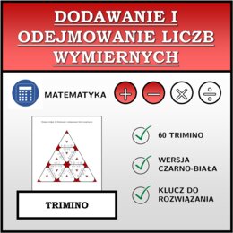 Trimino - Dodawanie i odejmowanie liczb wymiernych | matematyka