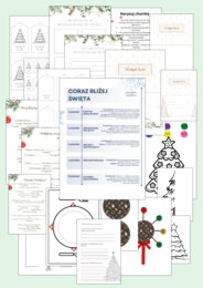 "Coraz bliżej Święta" - kartka świąteczna, potrawy, kolędy, instrument świąteczny i inne - zadania na 5 dni!
