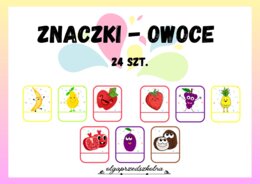Znaczki - owoce