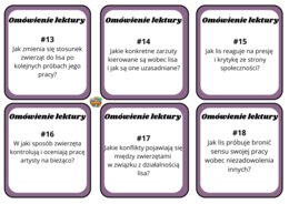 Sławomir Mrożek "Artysta" - karty z pytaniami