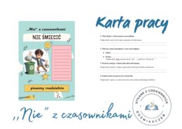 „NIE z czasownikami” (Losuję kartę – wykonuję zadania)