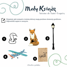 Mały Książę - ikony - zadanie egzaminacyjne