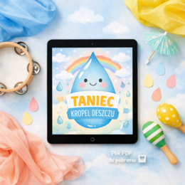 Taniec kropel deszczu – scenariusz zajęć ruchowych