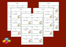 HOBBY – pytania uniwersalne – Karty do SMALL TALK – 42 pytania - ZAJĘCIA Z WYCHOWAWCĄ - biblioteka - świetlica