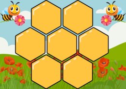 GRA EDUKACYJNA "PLASTER MIODU I LICZBY".