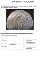 Zadania maturalne z geografii – Wszechświat i ruchy Ziemi