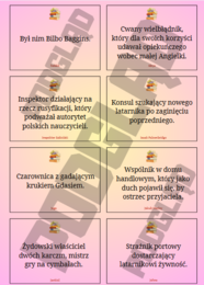 Lekturowe bingo - szkoła podstawowa