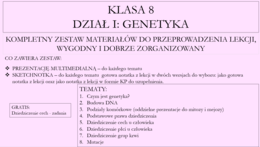 Klasa 8 - Genetyka - pakiet z działu