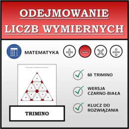 Trimino - Odejmowanie liczb wymiernych | matematyka