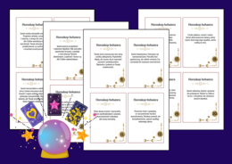 ✨ HOROSKOPY BOHATERÓW LITERACKICH - 48 szt. - powtórka - egzamin