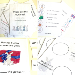 J.angielski. Klasa 1-3. Where are you bunnies? - przyimki miejsca