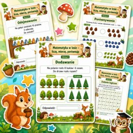 Matematyka w lesie - mierzę, liczę, porównuję