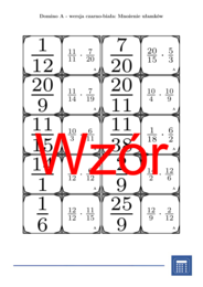 Domino - Mnożenie ułamków | matematyka