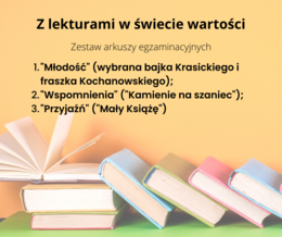 Trzy wartości. Zestaw arkuszy egzaminacyjnych