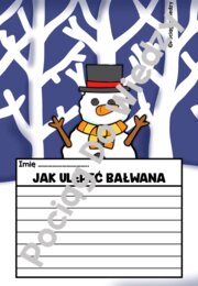 Zima - Jak ulepić bałwana