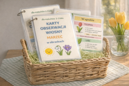 Marzec w obrazkach – karty obserwacji wiosny dla maluchów