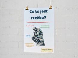 Plakat: "Co to jest rzeźba?"