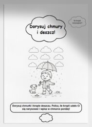 Karta pracy – "Moje zabawy w deszczowy dzień"