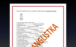 Tłumaczenie fragmentów zdań - 50 kolejnych przykładów z kluczem - Egzamin Ósmoklasisty