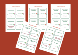 WYPOWIEDZENIA - zdania - 32 fiszki - składnia - kl. 4 - 6 - egzamin