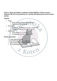 Schematy do opowiadań, rozprawek i przemówień – egzamin ósmoklasisty