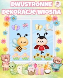 💛PAKIET DWUSTRONNYCH DEKORACJI– WIOSNA🌸