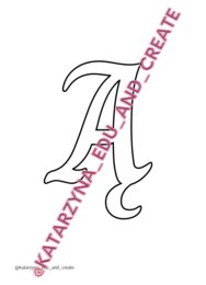 Szablon liter - charm - wielkie