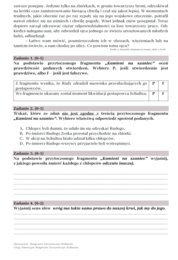 Arkusz egzaminacyjny "Kamienie na szaniec"