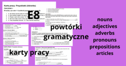 Noun, Adjective, Adverb, Pronouns, Articles, Prepositions KARTY PRACY