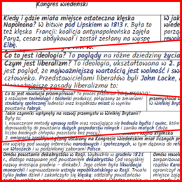 Sytuacja w Europie po kongresie wiedeńskim. NOTATKI