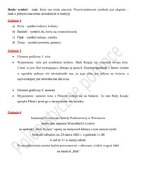 Sprawdzian po omówieniu lektury "Mały Książę"