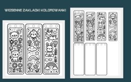 Zakładki kolorowanki dla dzieci