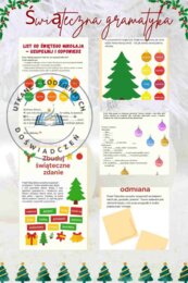 Świąteczna gramatyka w praktyce — zestaw, który dzieci pokochają