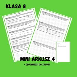 Mini arkusz egzaminacyjny 4 – egzamin ósmoklasisty (8 zadań)