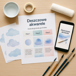 Deszczowe akwarele – technika rozmyć