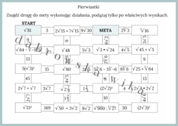 Pierwiastki - labirynt