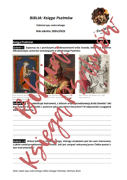 Matura: Biblia (Księga Psalmów) *ZBIÓR ZADAŃ MATURALNYCH* – aktualne wymagania 2024/2025