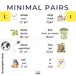 Minimal pairs /i:/ /i/