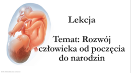Klasa 7 - Rozwój człowieka od poczęcia do narodzin - prezentacja