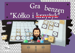 Tytuł: Klasa 7. Chemia. Gra kółko i krzyżyk (benzen) - fiszki nazwa i symbol pierwiastka