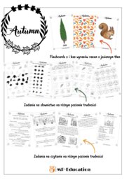 Autumn - zestaw materiałów jesiennych do nauki j. angielskiego