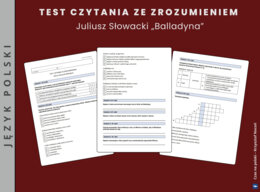 "Balladyna" – test czytania ze zrozumieniem